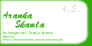 aranka skamla business card